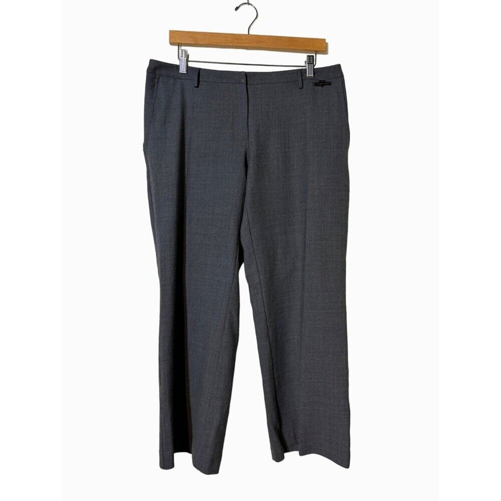 Twin-Set Simona Barbieri Women's Trousers Gray Wool Blend 34" Waist